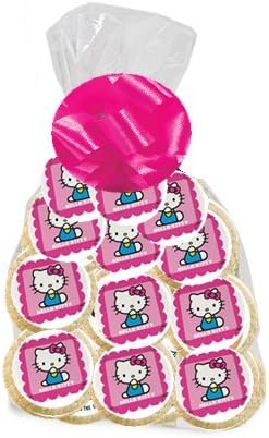 24pk Hello Kitty Freshly Baked Party Favor / Gift Decorated Sugar Cookies