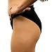 3 Pair Medium, Black, Womens Secret Pocket Underwear Bikini Briefs