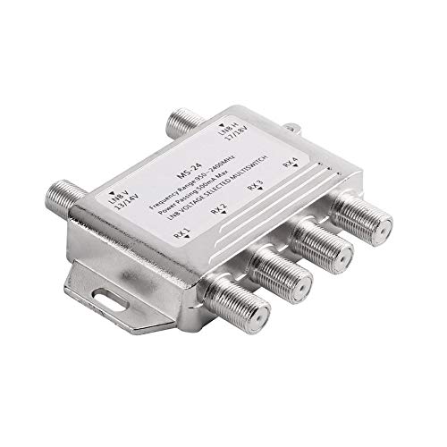 Florenceenid Mini Portable 2x4 JS-MS24 Satellite Signal Multiswitch LNB Voltage Selected 950-2400MHz Multiswitch LNB Receiver Multiswitch - Thumbnail 7