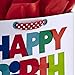 Hallmark Extra Large Birthday Gift Bag with Tissue Paper (Happy Birthday Lettering)