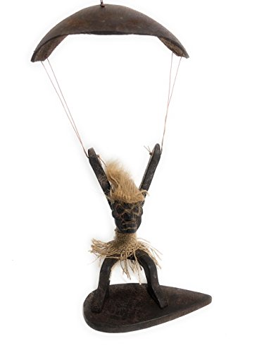 Kitesurfing Crazy Primitive Tiki Dude 11" - Tribal Art | #lge24019
