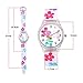 Zeiger Time Teacher Teen Young Girls Children Kids Watches, Colorful Flower Resin Band