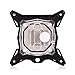 Asixx Water Cooling Block, Universal 0.3mm Mini Computer CPU Cooling Water Block Cooler Kit Red Copper Base with a LED Light, Indicates Working Status for Intel