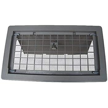 Manual Fndtn Vent W/Damper Gry, Gray, 8