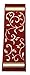 Gloria Stair Treads Carpet Non-Slip Stair Runners for Wooden Steps Non Slip Rubber Back Stair Rugs Stairway Carpet Set of 7 Red Floral (8.5” x 26”)