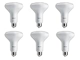 Philips 459560 Dimmable 65 Watt Equivalent Dimmable Soft White BR30 LED Light Bulb, Frustration Free 6 Pack