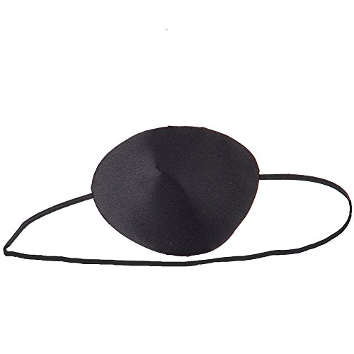 Silk Pirate Eye Patch - Black - Image 3