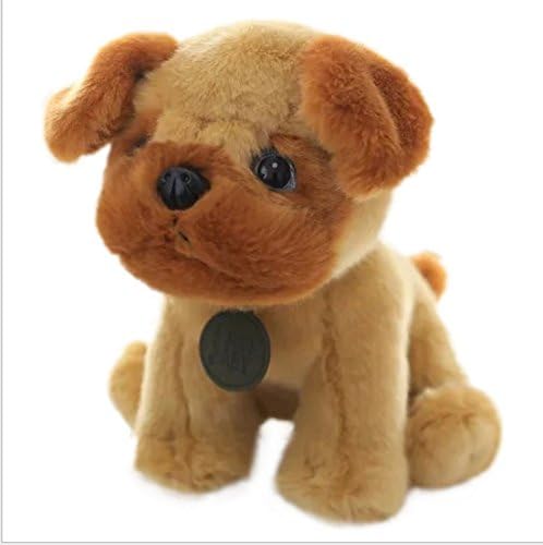 zheng Simulation Dog Plush Toy Cute Husky Little Teddy Plush Toy Doll Birthday Gift (Shar Pei dog sitting)