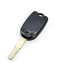 Carcasa para llave Honda para Accord, Ridgeline, CIVIC, y CR-V. No es necesario un cerrajero. ¡Ahorre dinero al utilizar su vieja clave y chip!, 2 Pack negro