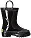 Western Chief Kids Waterproof Rubber Classic Rain Boot with Pull Handles, Black, 1 M US Little Kid