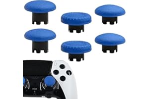 6 in 1 Interchangeable Thumbsticks for PS5 Dualsense Edge Controller,Thumbsticks Analog Joysticks Kits,Replacement Joysticks 