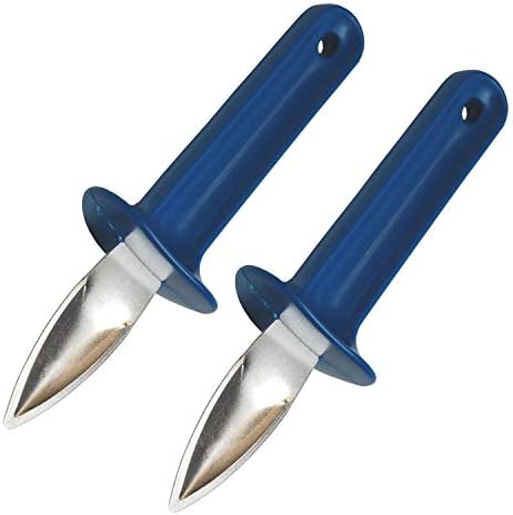 Oyster Shucking Knife Set of 2 Clam and Shellfish Tool - Made In The USA
