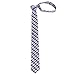 QBSM Tartan Check Styles Woven Microfiber Skinny Tie Neckties