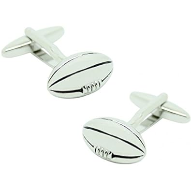 MasGemelos - Gemelos Balón Fútbol Americano Plateado Cufflinks ...