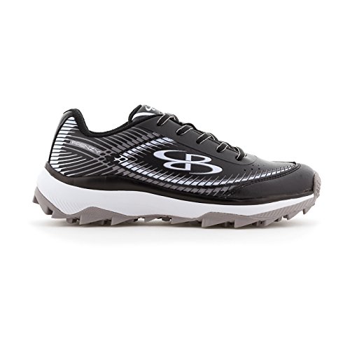 Boombah Women’s Frenzy Turf Black/Gray Size 8 Softball Cleats & Shoes