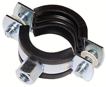 Pack of 10 Screw Tube Clamps/Galvanised Steel — image 1