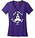 Comical Shirt Ladies Let That Shit Go Yoga Graphic V-neck Tee