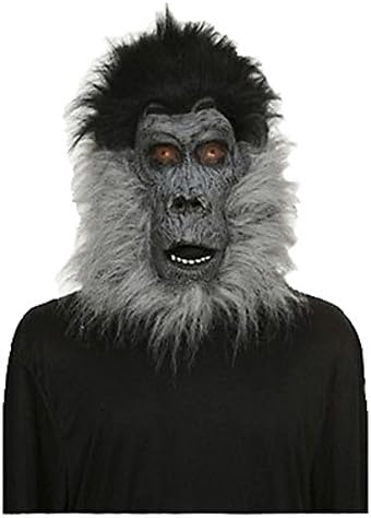 Adult Full Face Hair Hairy Gorilla Ape Mask One Size fits most Halloween Cosplay Prop Accessory
