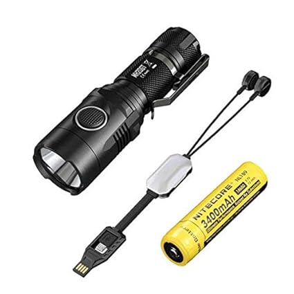 Nitecore MH20GT CREE XP-L HI V3 LED-Taschenlampe, wiederaufladbar, 1000 lm, mit NL1834 Akku und Eco-Sensa multifunktionales U