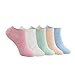 Dreame 5 Pack Women Socks Cotton Low Cut Ankle Socks No Show Socks for Women