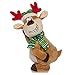 Simply Genius Dancing Reindeer: Animated Christmas Character, 14” Stuffed Animal Plush Christmas Twerking Naughty Reindeer with Music