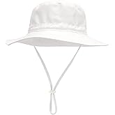 Baby Sun Hat Toddler Beach Swim Hats UPF 50+ Summer Bucket Hat Kids Infant Wide Brim Adjustable Sun Hat for Baby Boy Girls