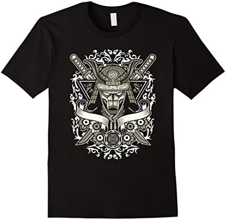 Mens Samurai T-Shirt - Awesome Japanese Retro 3XL Black