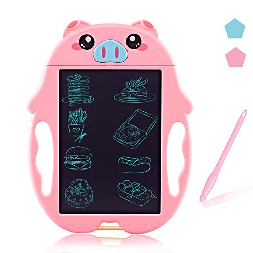 MEMOVAN LCD Doodle Board Drawing Tablet Digital Handwriting Pads for Kids, 3-6 Age Girl Educational Birthday Gifts, Portable Reusable Erasable Ewriter, Electronic Notepad for School, Office (Pink) - Thumbnail 7