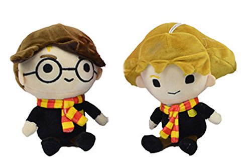 2 pack 8" Harry Potter Plush Stuffed Doll Cuddly Soft Toy Harry Potter & Hermione Granger