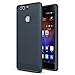 Huawei P9 Plus Case, Landee Soft TPU Shock Absorption and Carbon Fiber Design Silicone Case for Huawei P9 Plus / P9+ (Navy Blue)