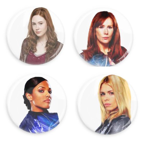 Doctor Who Companion 1.5 Inch Pin Back Buttons Value Pack