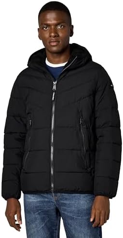 Amazon.com: Andrew Marc Men's Mid Length Down Jacket, BLACK