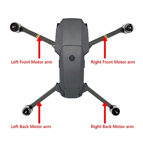 BEYONDSKY Front Left Mavic Pro Full Arm Assembly with Motor Replacement Part for DJI Mavic Pro (pro, Front Left) - Thumbnail 5