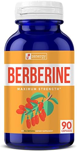 Zenergy Premium Berberine HCL Supplement - Pure 900 mg Berberine Complex For Supporting Glucose Metabolism, Healthy Weight Management &amp; Strengthening The Immune System
