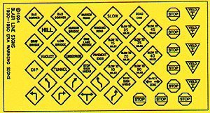Blair Line HO Scale Vintage Warning Signs