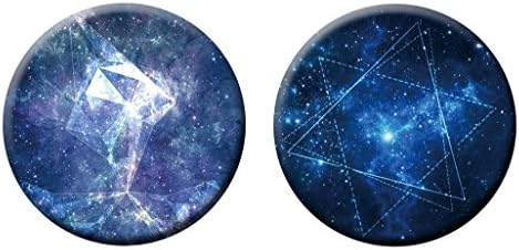 Multi-Function Mounts and Stands, Pop Phone Grip Socket for Smartphone,Iphone and Tablets (Pack of 2)-Star Galaxy