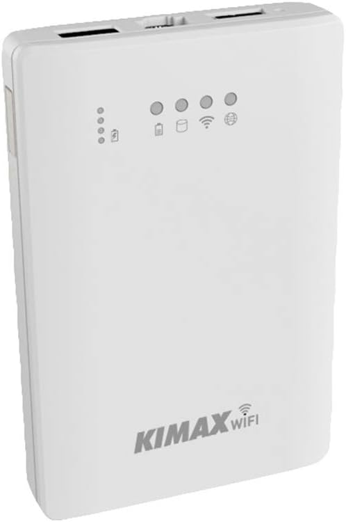 ZKxl8ca Portable SATA USB External Hard Disk Drive Power Bank WiFi Router HDD Enclosure White