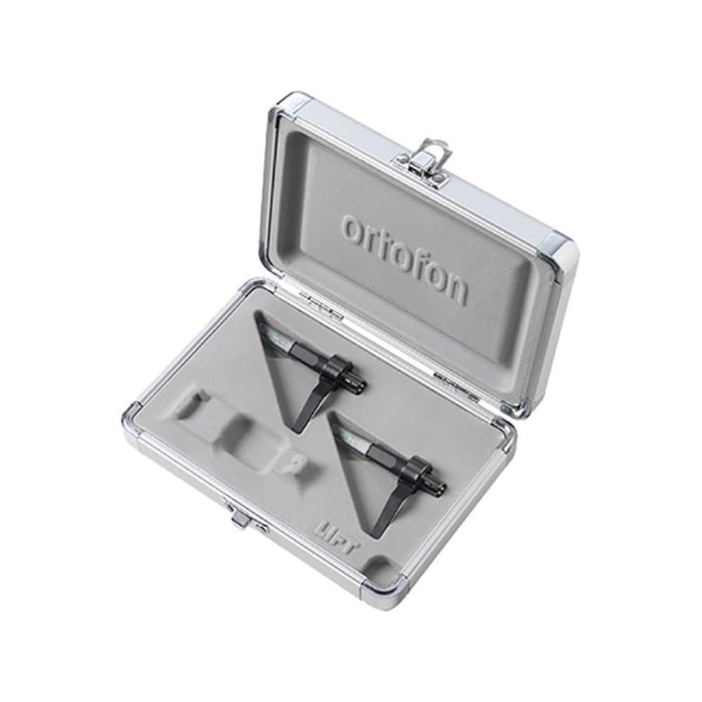 Ortofon Concorde MkII Mix CC Twin Cartridges with Spherical Stylus (Black) Bundle with Liquid Audio Carbon Fiber Record Brush & Instrument Polishing Cloth