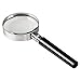 Magnifying Glass， Handheld 10X Magnifier Magnifying Glass with Handle for Science, Reading Book, Inspection, Coins, Insects, Rocks, Map, Crossword Puzzle, Best Gifts for Seniors and Kids