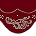 48 inch Luxury Red Gold Christmas Tree Skirt Decorations with Baroque Patterns, Themed with Christmas Ornaments (Not Included)
