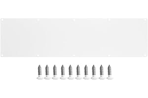 GALOFAY Door Kick Plate 10x30 inches Acrylic Decorative Plates Protector for 32 inches Front Doors, 1/10 inch Thickness 10"x 30" (White)