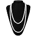KaKaxi 1920s Accessories Set for Women Feather Headband Earrings Necklace Gloves Cigarette Holder Gatsby Flapper Costume Set (OneSize, Set-H)