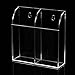 IVOSMART Wall Mount Acrylic TV Remote Control Mobile Phone Storage Holder Media Organizer Caddy
