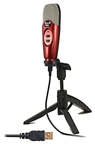 CAD Audio U37SE-CA USB Studio Condenser Recording Microphone, Candy Apple Red