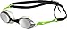 ARENA Unisex Adult Cobra Swim Racing Goggles for Men and Women Standard Hard Mirror Lens Small Frame, Smoke/Silver/Green