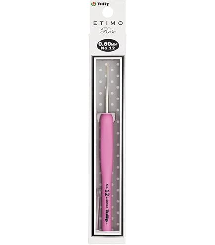 Amazon.com: Tulip Etimo Rose Steel Crochet Hook, Size 12/.6mm