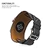 MoKo Compatible Band Replacement for Apple Watch 42mm 44mm Series 4/3/2/1, Genuine Leather Smart Watch Band Cuff Replacement Strap - Quartz Gray (Not Fit 38mm 40mm Versions)