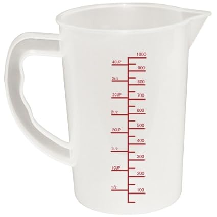 Jarra de polipropileno con medida: Amazon.es: Hogar