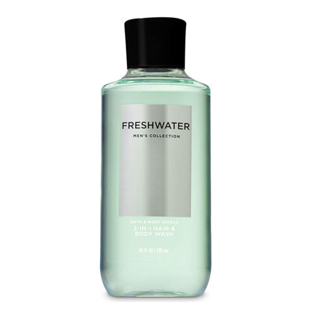 Bath and Body Works 3 Pack 2-in-1 Hair + Body Wash Freshwater, Graphite and Ocean. 10 Oz. : Beauty