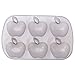 Mirenlife 6 Cavity Apple Shape Non Stick Silicone Pan for Cake, Cupcake, Chocolate, Pastry, Muffin, Bread, Big Ice Cube, Soap, and More, Set of 2